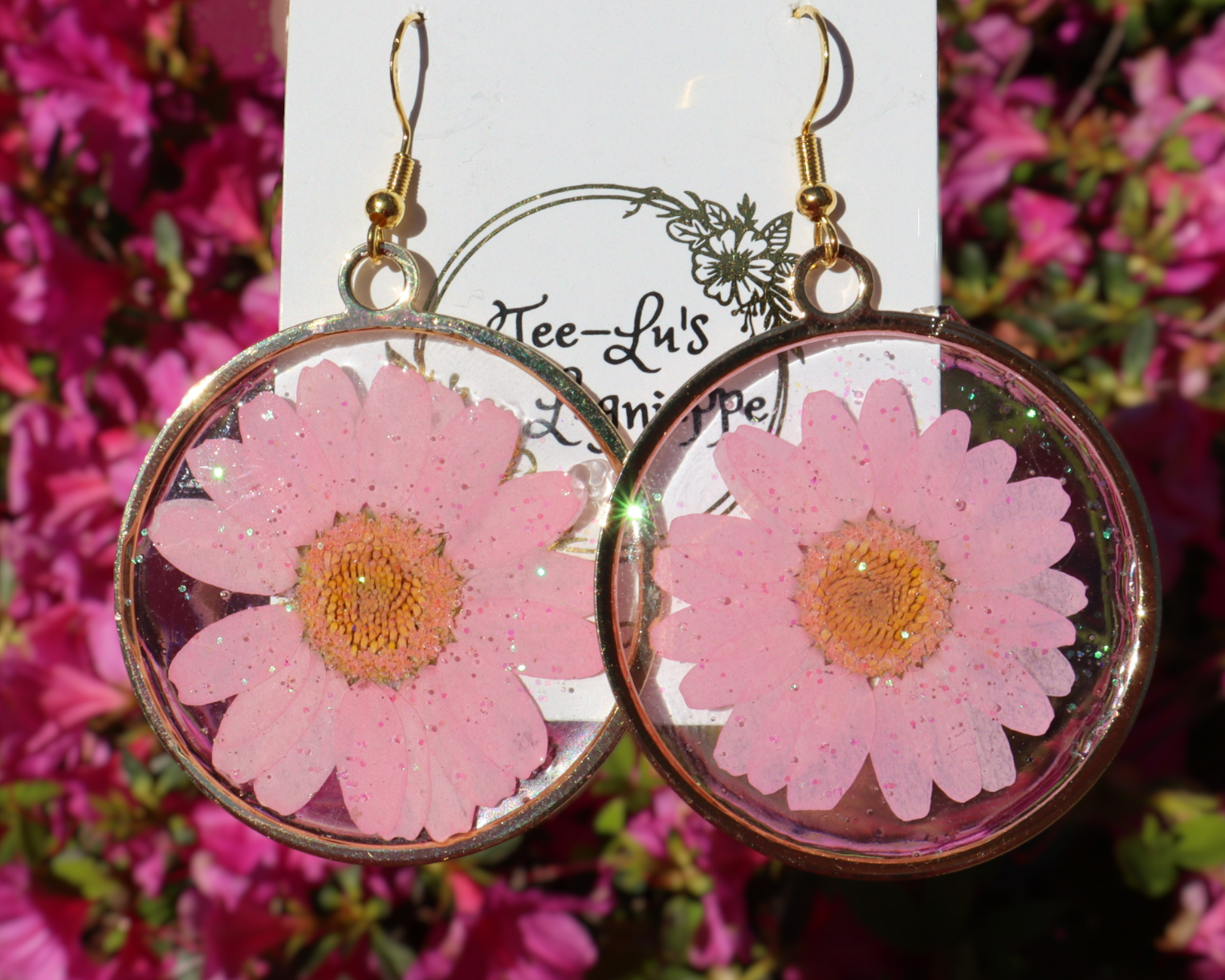 Resin Jewelry Handmade with Real Flowers