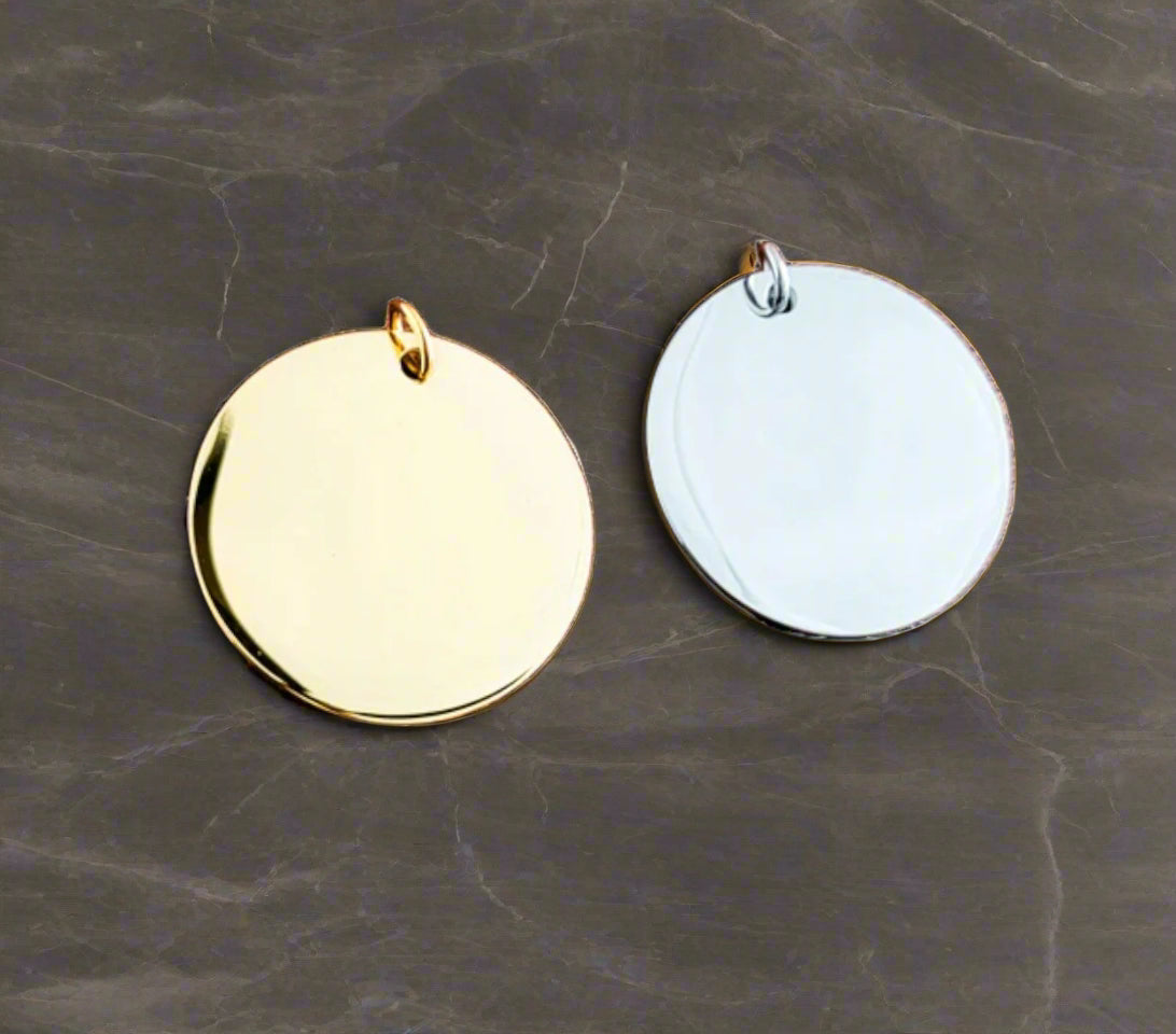 Birthflower Name Medallion