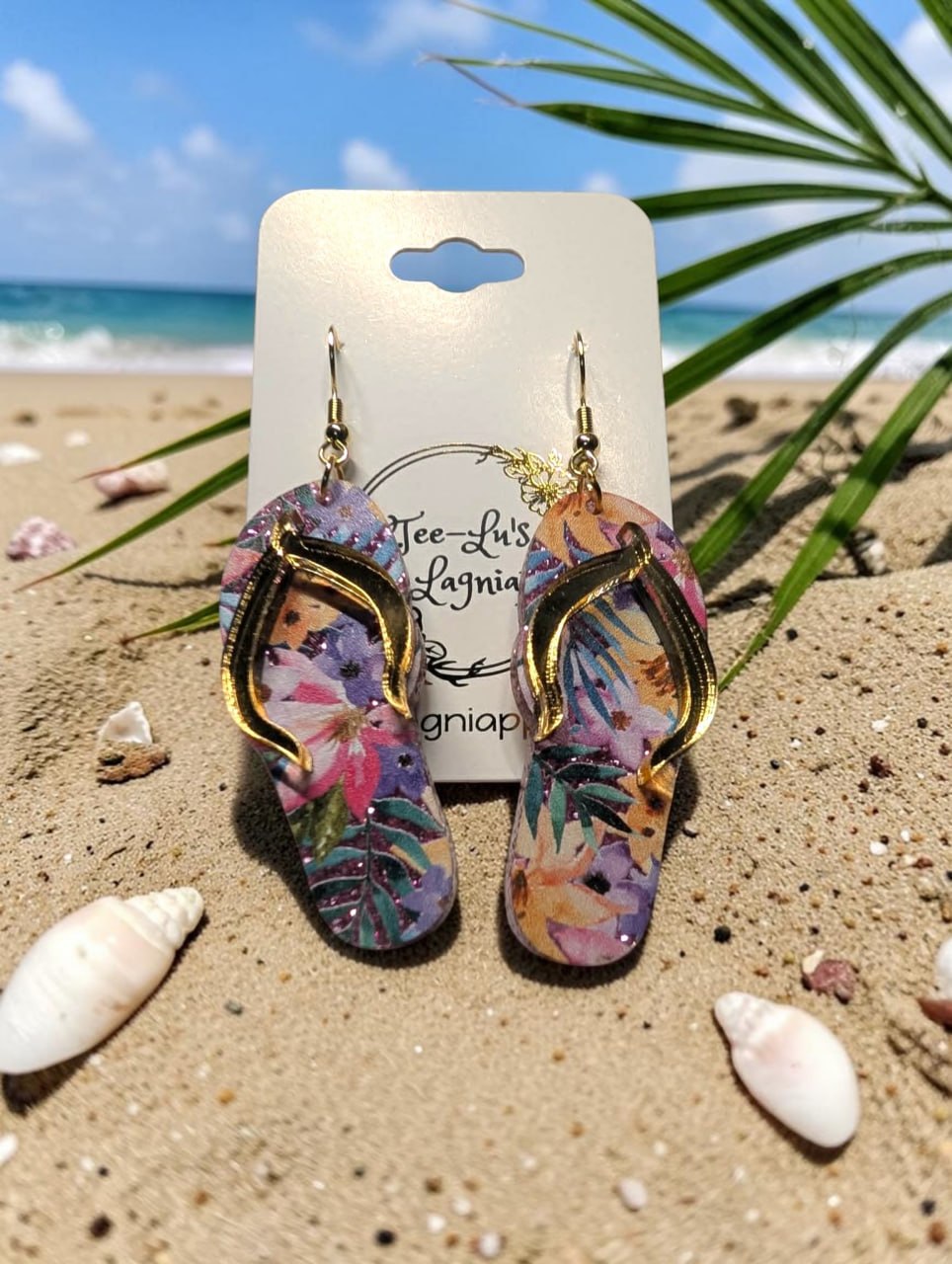 Acrylic Flip Flop Earrings