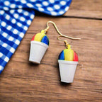 New Orleans SnoBall Earrings — 3-Flavor variant