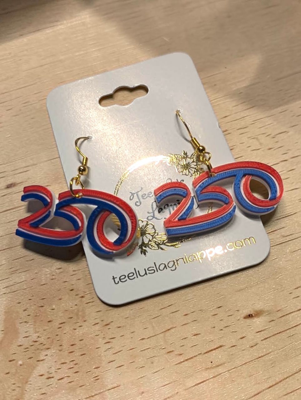 America 250th Anniversary Commemorative Earrings