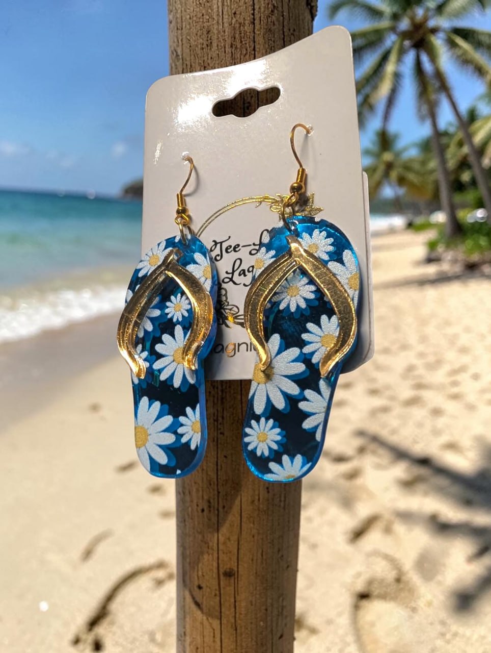 Acrylic Flip Flop Earrings