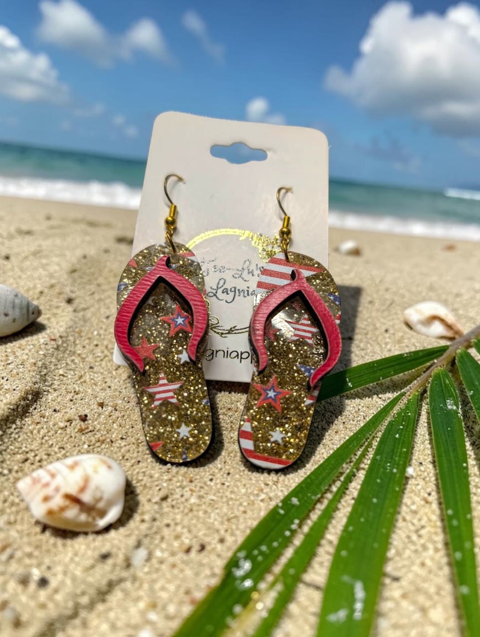Acrylic Flip Flop Earrings