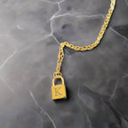 Lock Initial Pendant