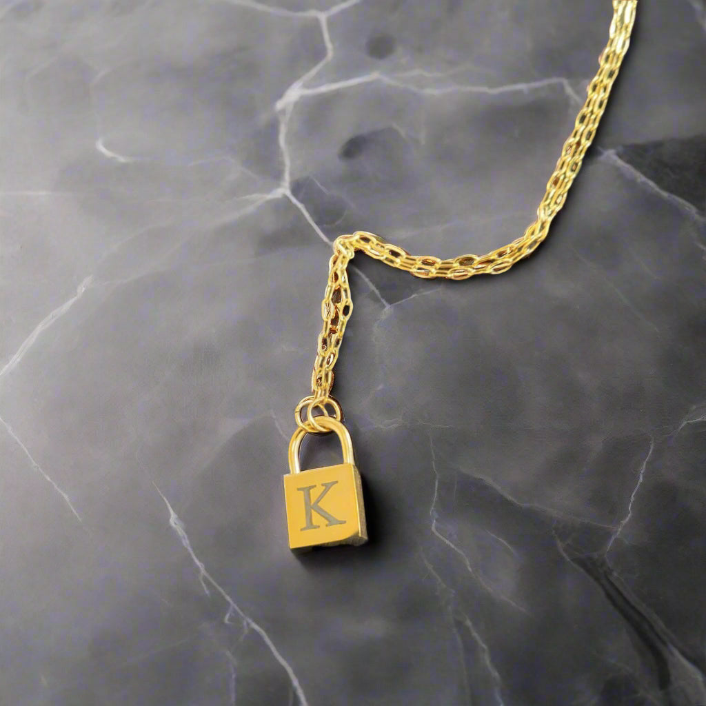 Lock Initial Pendant