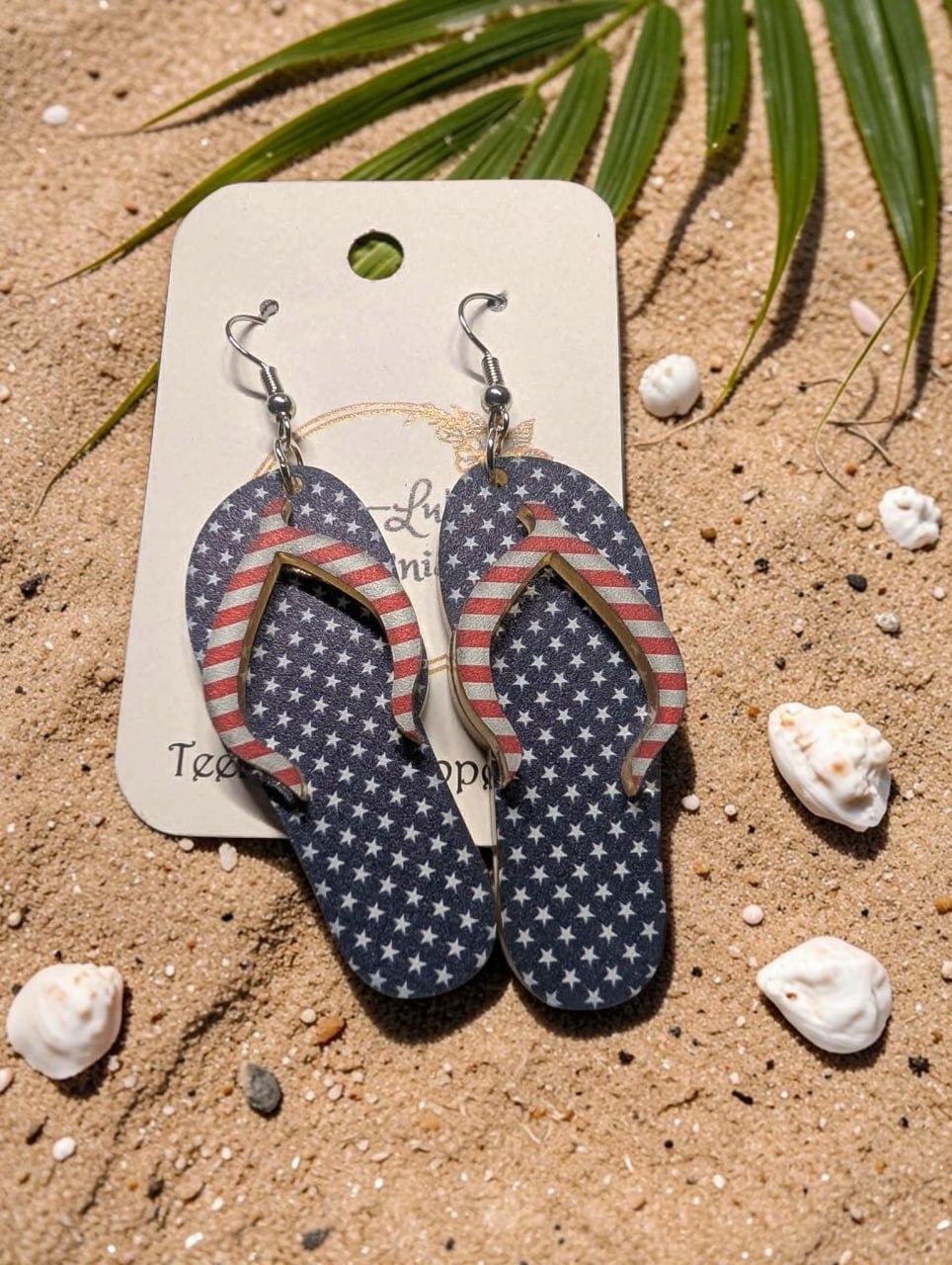 Acrylic Flip Flop Earrings
