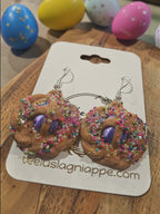 3D printed handcrafted earrings, Louisiana handmade