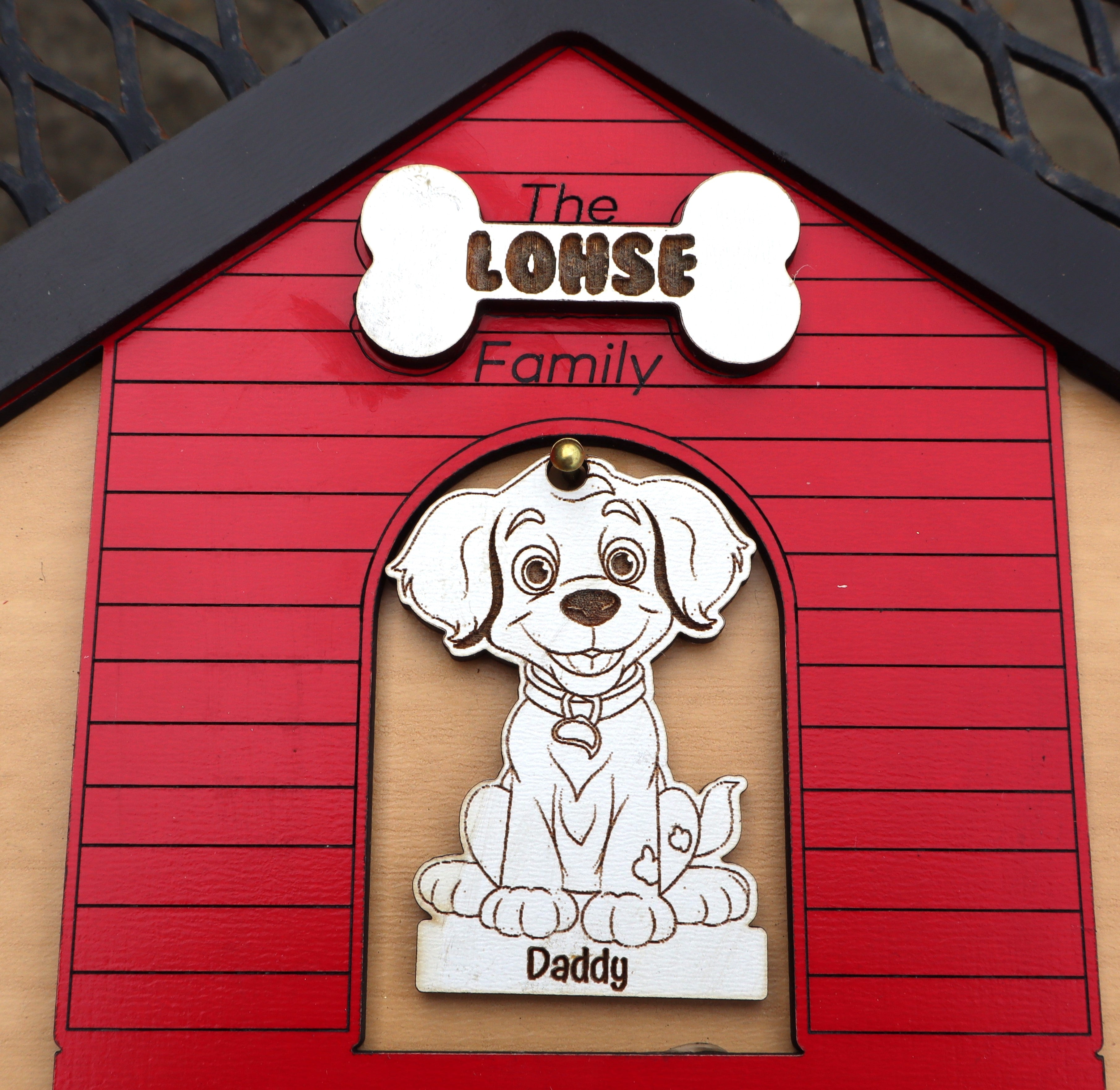 Personalized Family Dog House