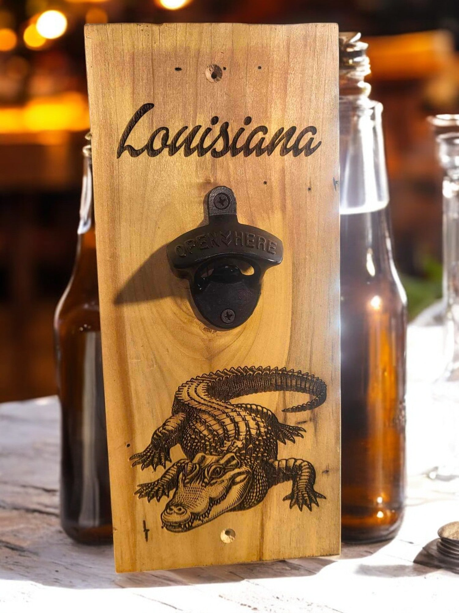 Louisiana Gator Bottle Opener