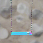 Paw Print Bar Necklace