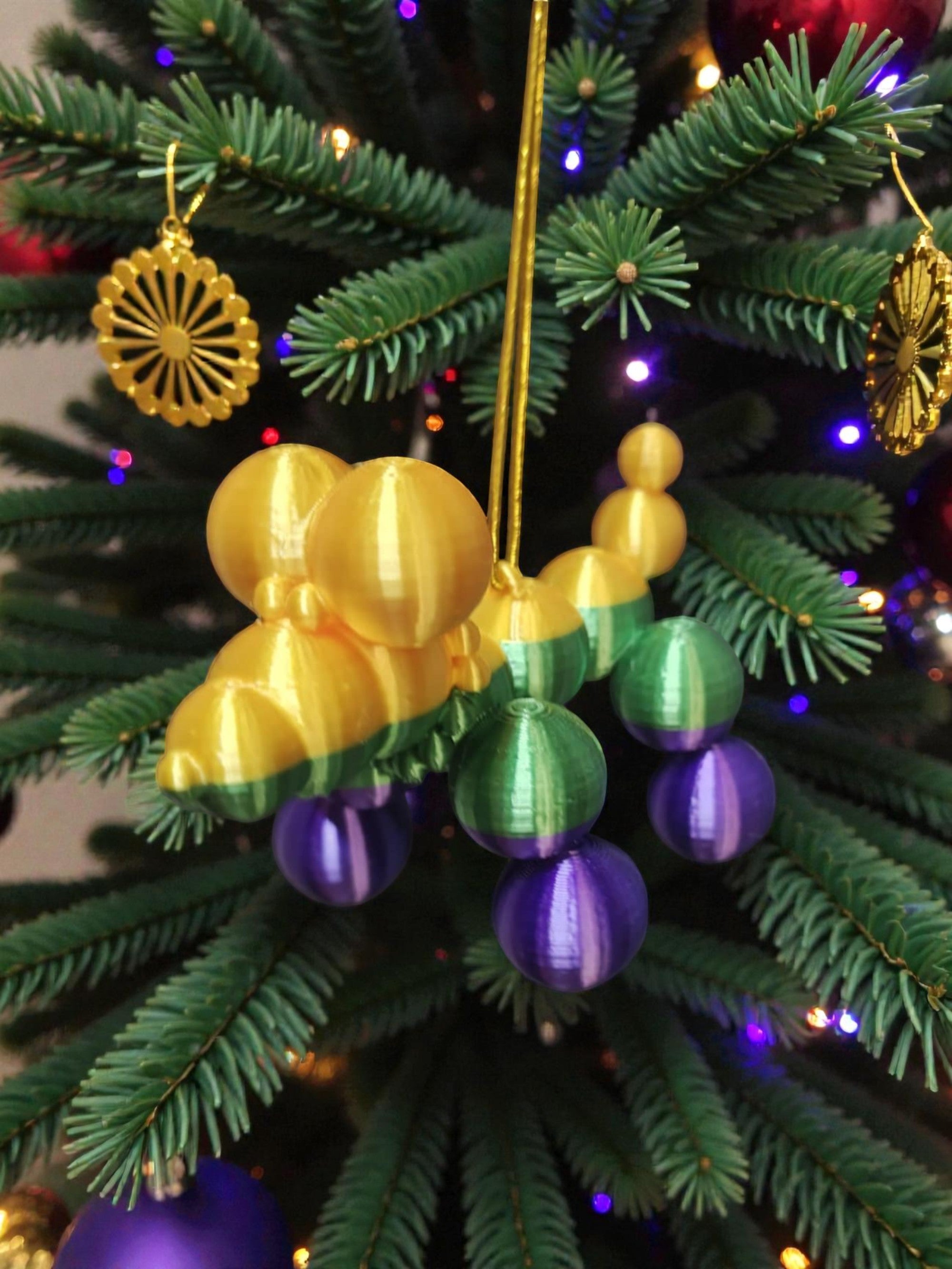 3D printed Bead Dog Ornament