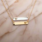 Butterfly Bar Style Necklace