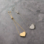Bolo Style Heart Bracelet
