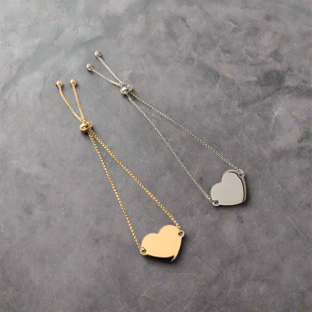 Bolo Style Heart Bracelet