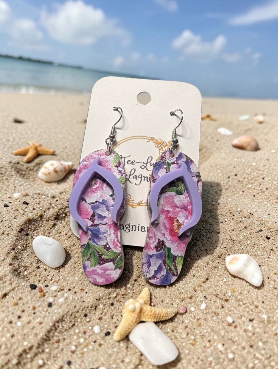 Acrylic Flip Flop Earrings