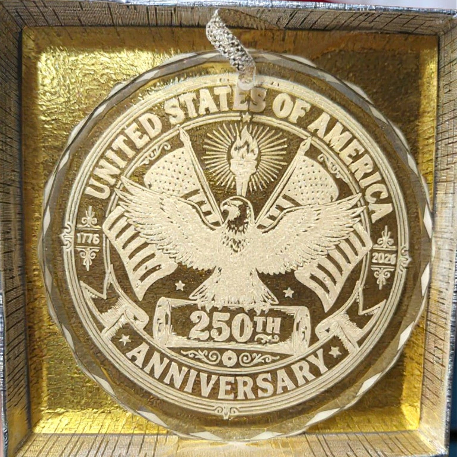 laser engraved handcrafted Christmas ornament, Louisiana handmade