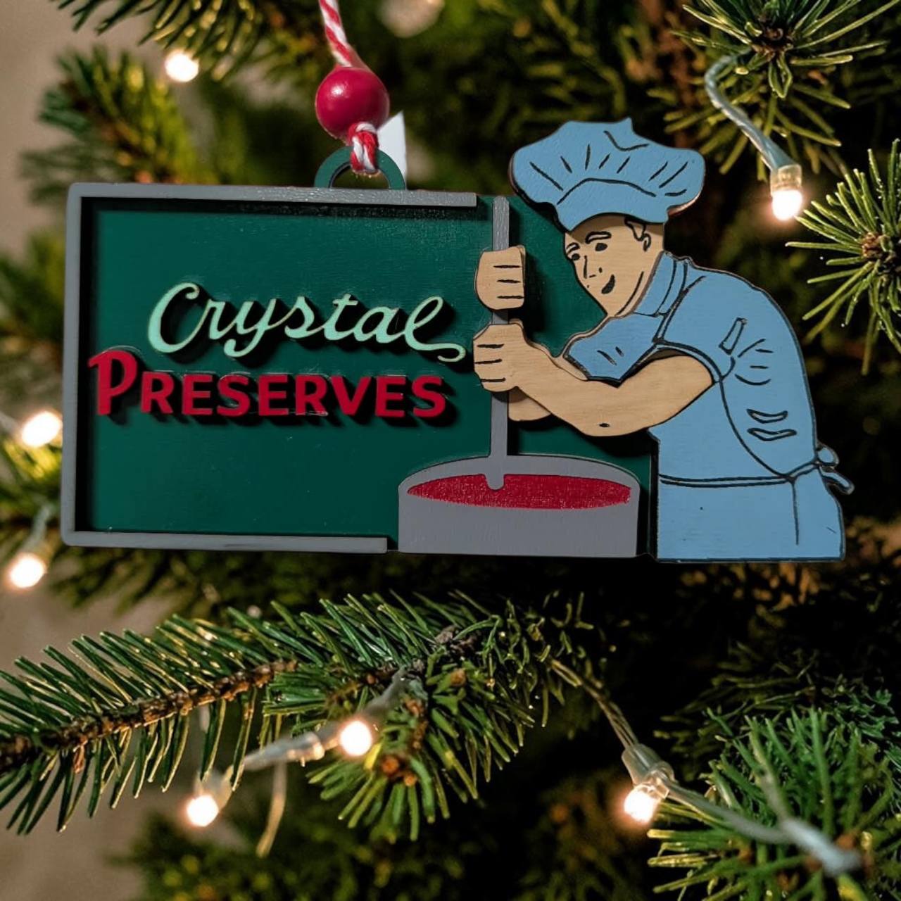 Crystal Preserves Sign Ornament
