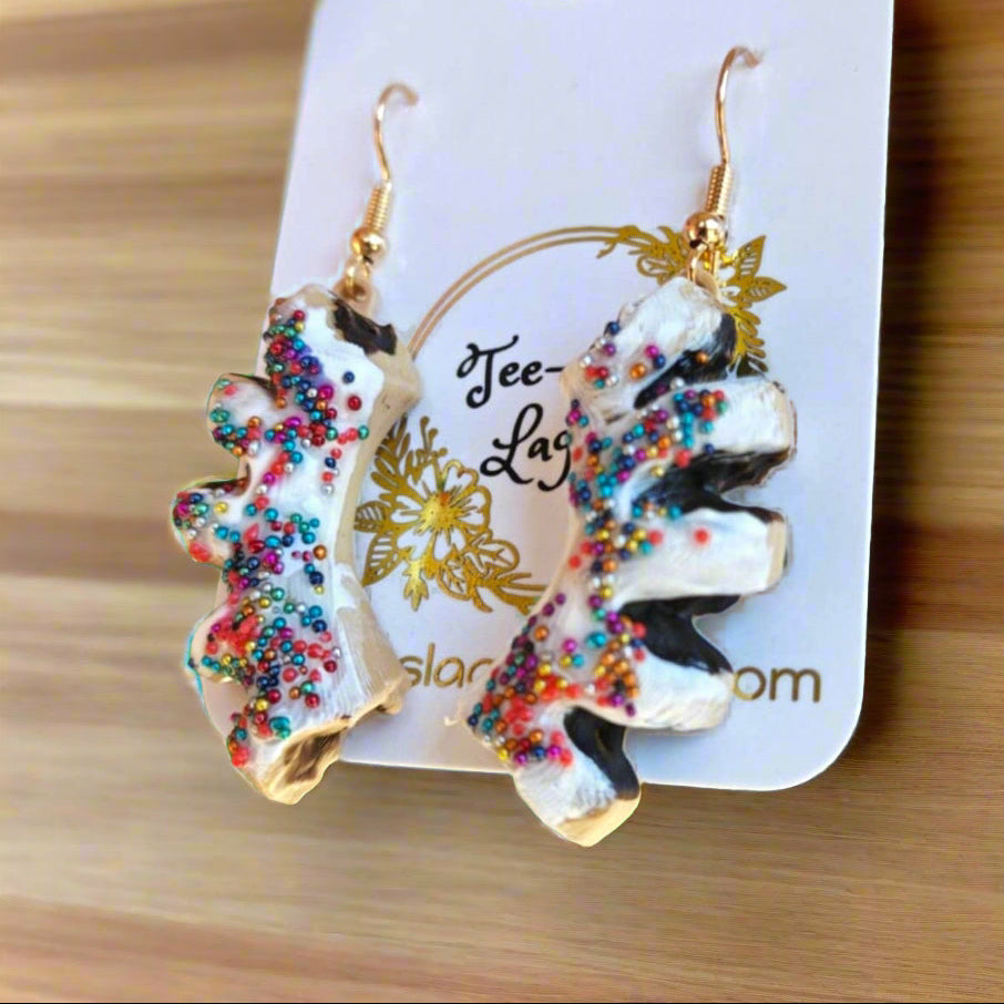 Italian Fig Cookie Earrings