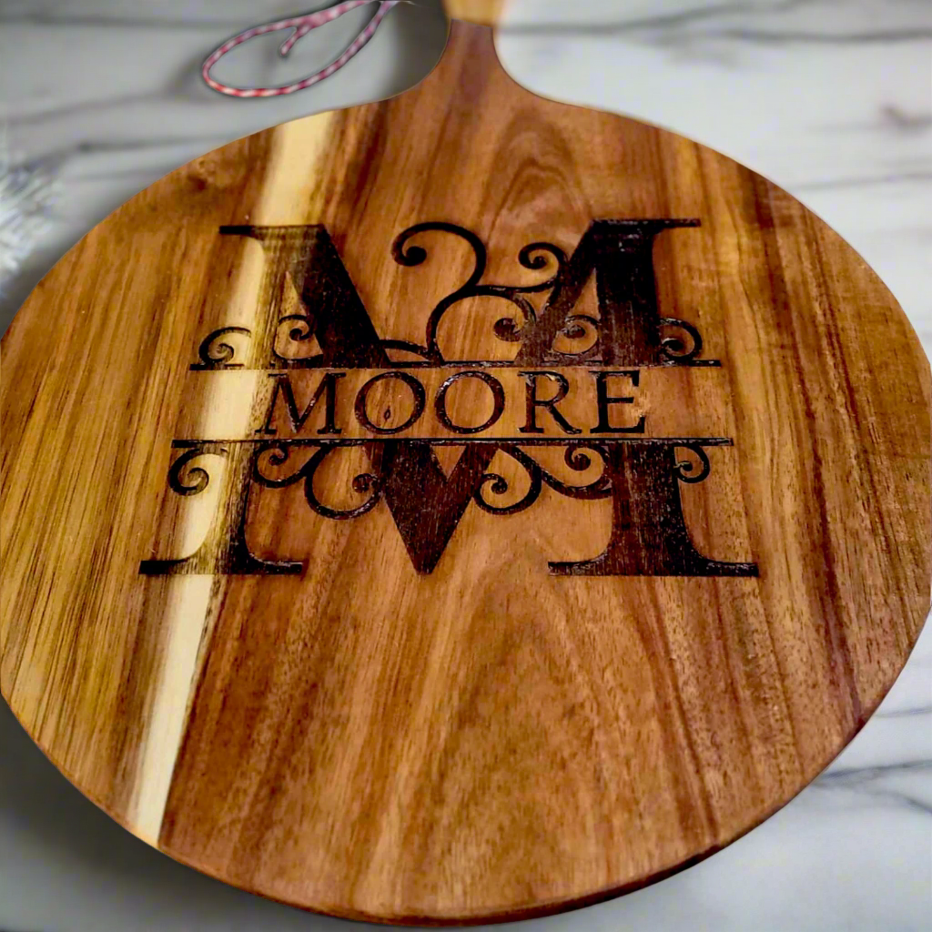 Custom Engraved Board 12″ Round