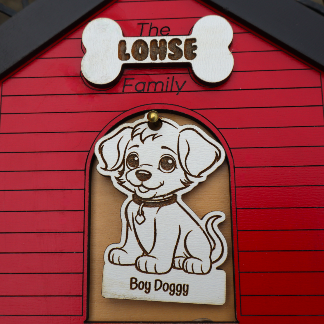 Personalized Family Dog House