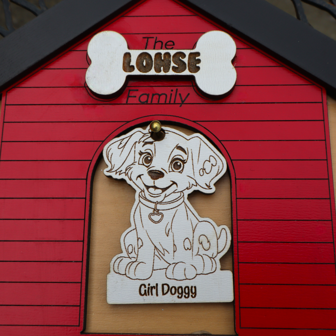 Personalized Family Dog House