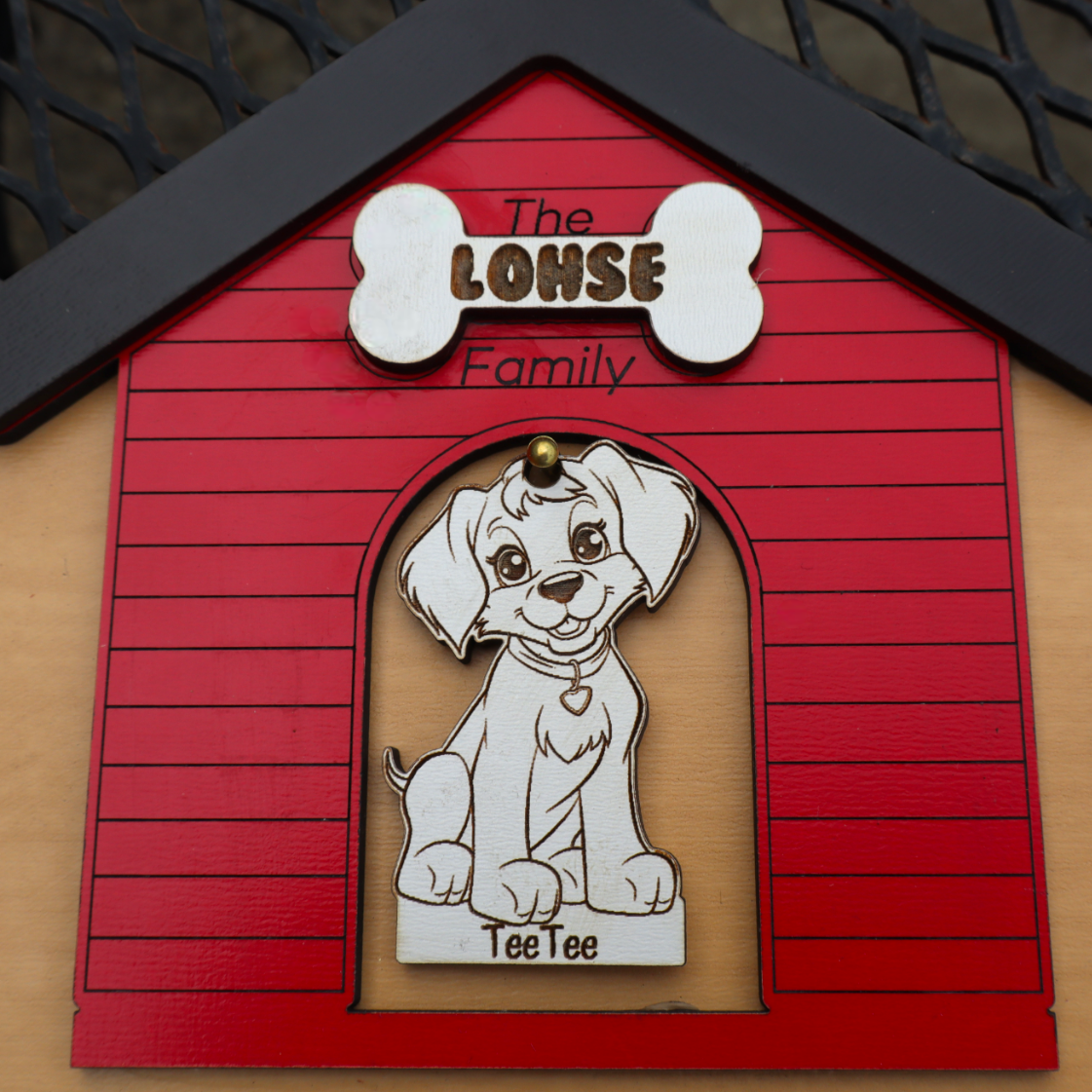 Personalized Family Dog House