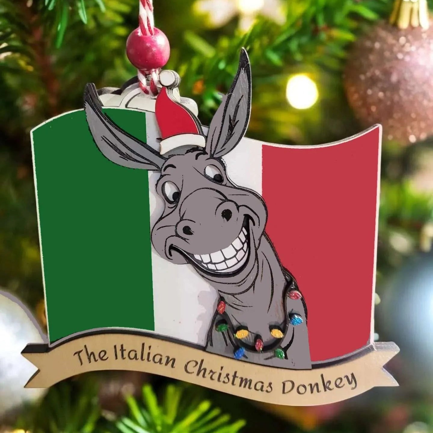 The Italian Christmas Donkey Ornament