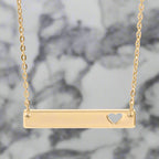 Heart Bar Necklace