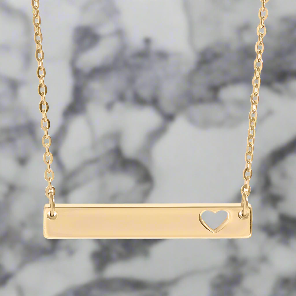 Heart Bar Necklace