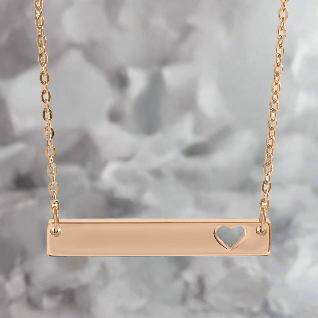 Heart Bar Necklace