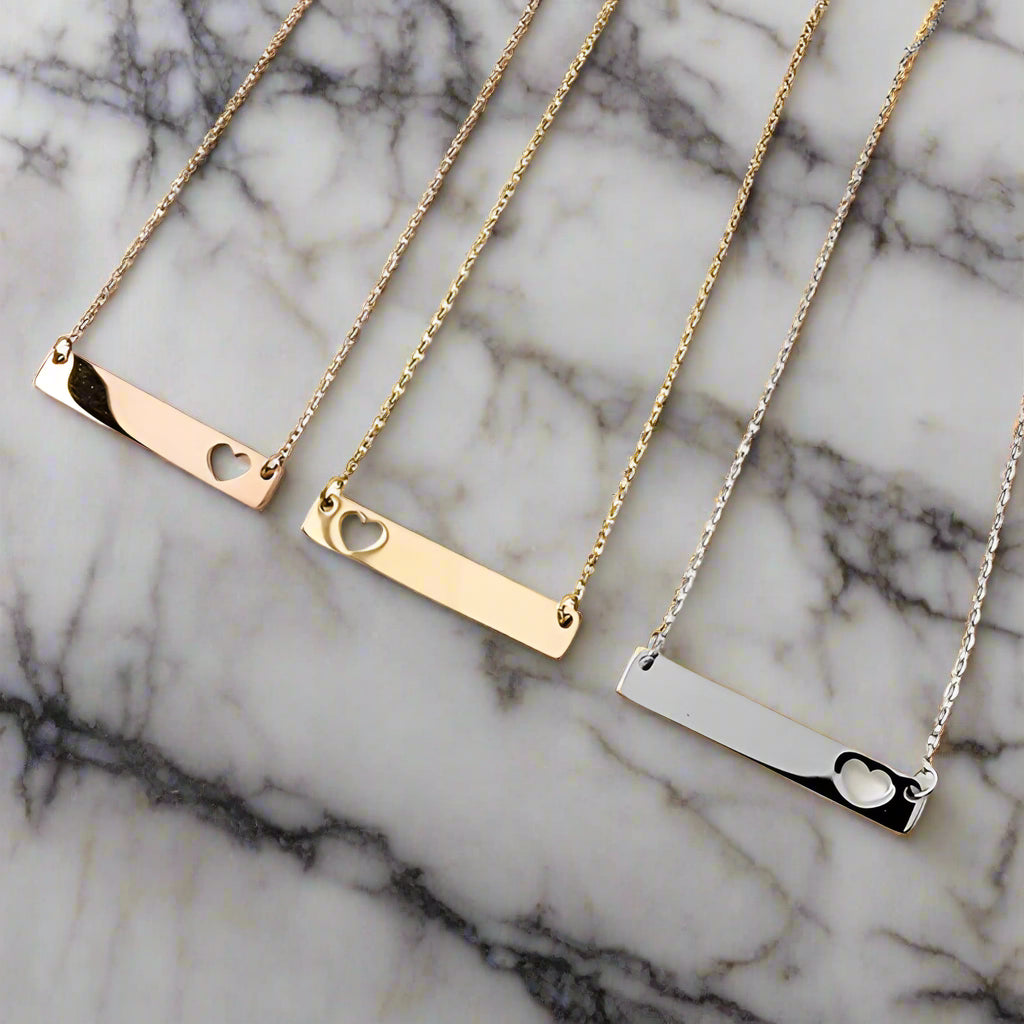 Heart Bar Necklace