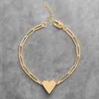 Heart Paperclip Bracelet
