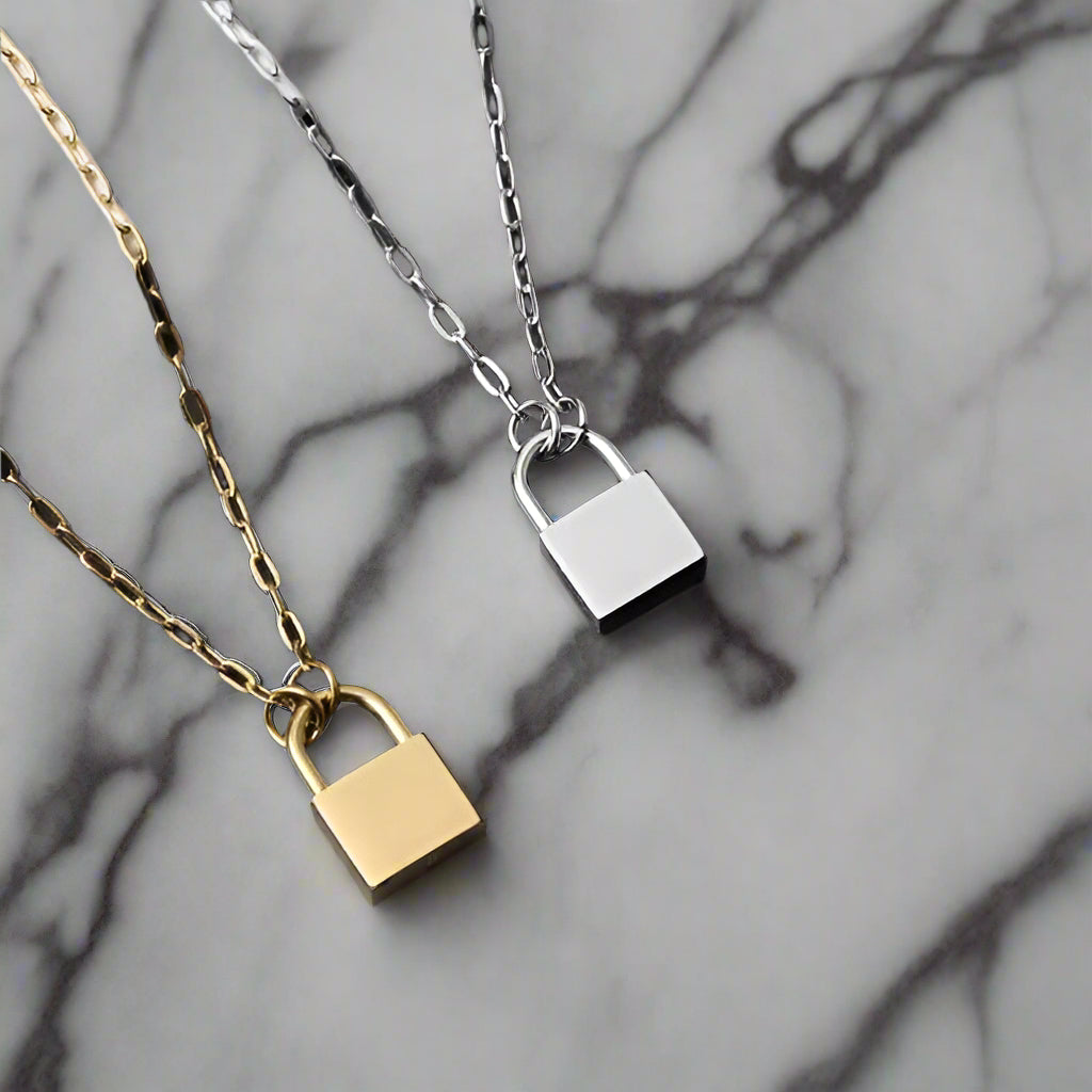 Lock Initial Pendant