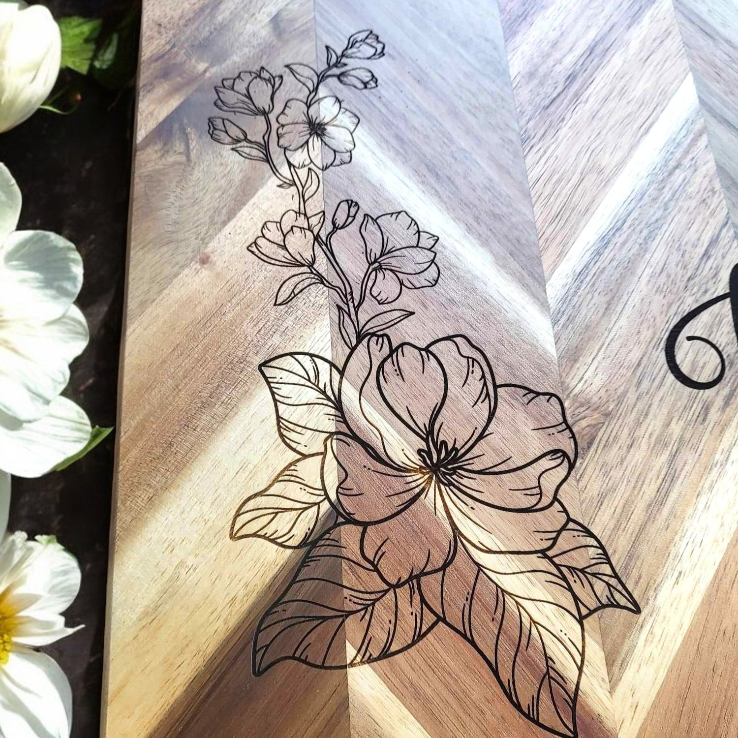 Welcome to Our Home Magnolia Herringbone Board