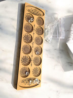 Mancala Laser Cut/Engraved Wooden Game Set