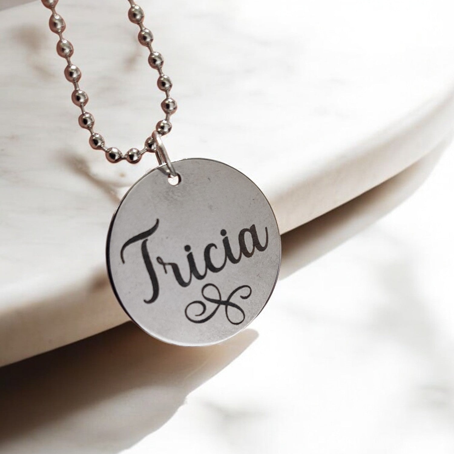 Name Medallion Necklace