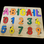 Personalized Wooden Puzzle Boards for Toddlers