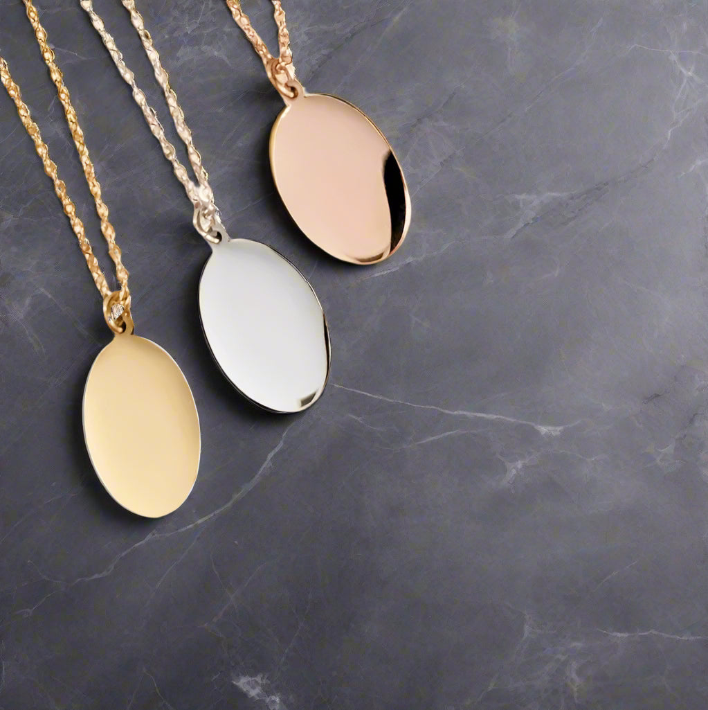 Oval Pendant Necklace