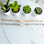 Paperclip Bar Bracelet