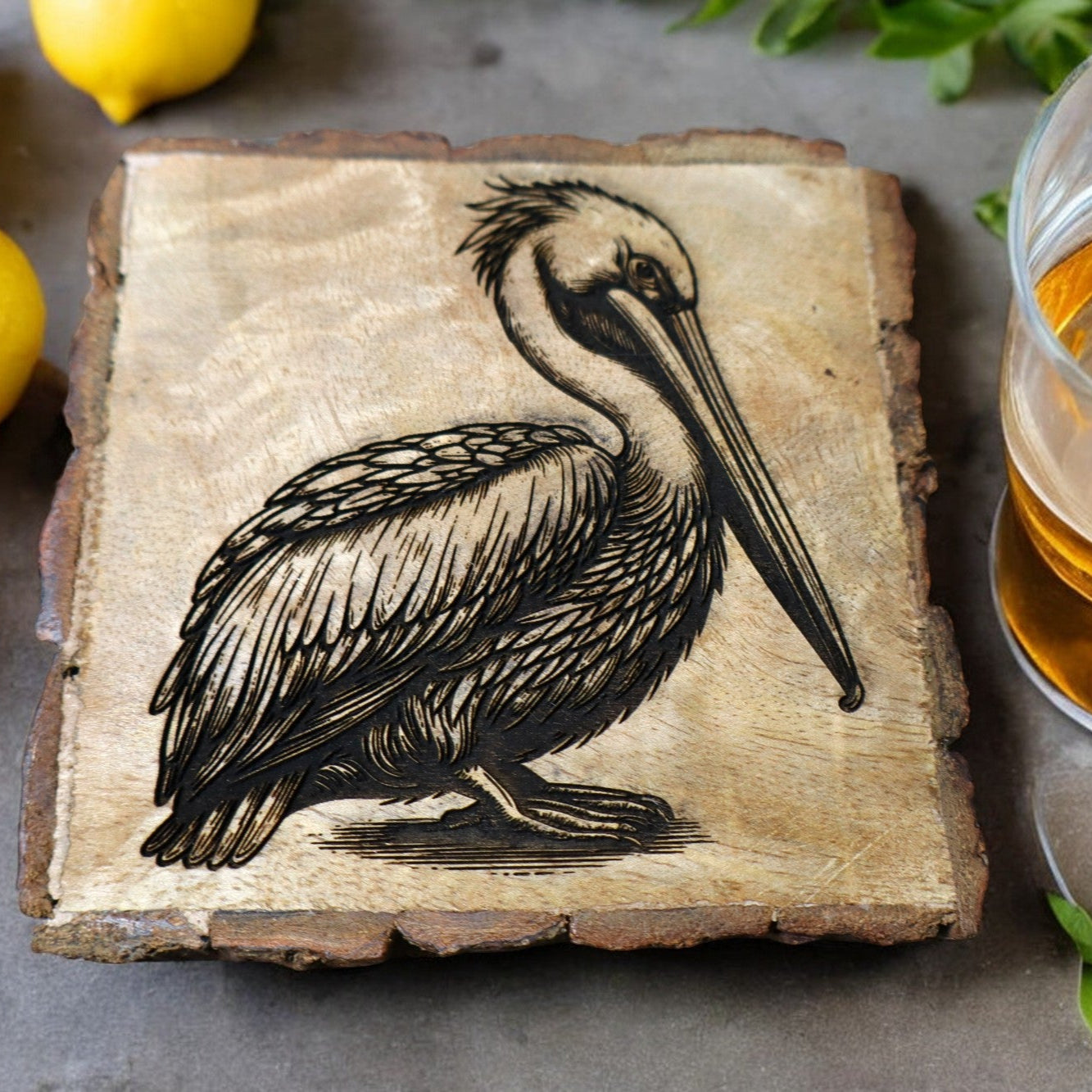 Louisiana Pelican Coaster Set (4 pc)