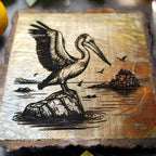 Louisiana Pelican Coaster Set (4 pc)