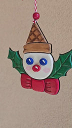 Mr. Bingle Face Carved Ornament