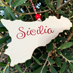 laser engraved handcrafted Christmas ornament, Louisiana handmade