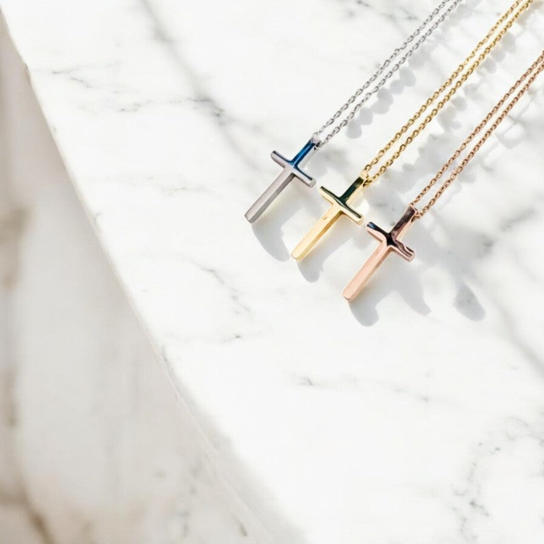 Personalized Cross Pendant Necklace